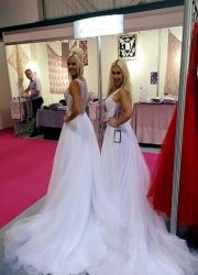 bridal models and exhibition hostesses at the SECC Scotland